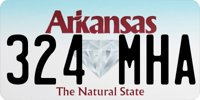AR license plate 324MHA