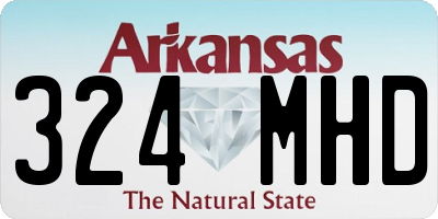 AR license plate 324MHD