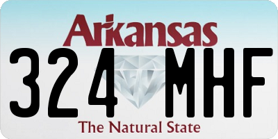 AR license plate 324MHF