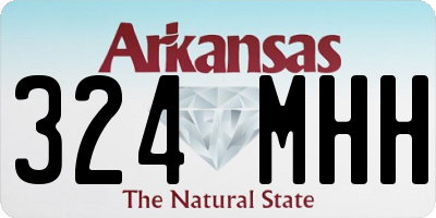 AR license plate 324MHH