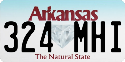 AR license plate 324MHI