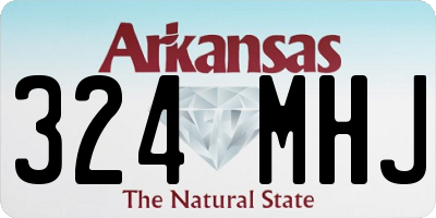 AR license plate 324MHJ