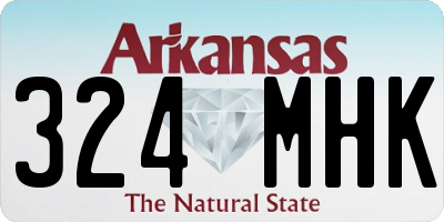 AR license plate 324MHK