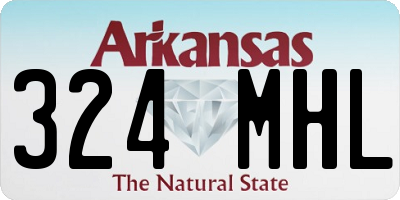 AR license plate 324MHL