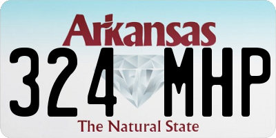 AR license plate 324MHP