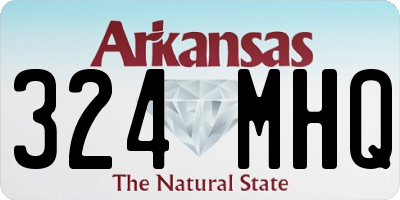 AR license plate 324MHQ