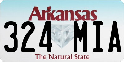 AR license plate 324MIA