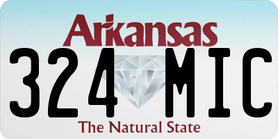 AR license plate 324MIC