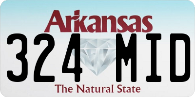 AR license plate 324MID