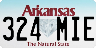 AR license plate 324MIE