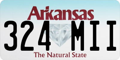 AR license plate 324MII