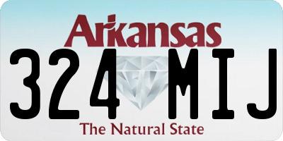 AR license plate 324MIJ