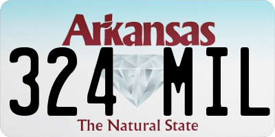 AR license plate 324MIL