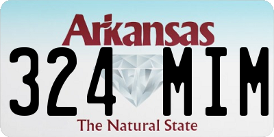 AR license plate 324MIM