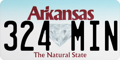 AR license plate 324MIN