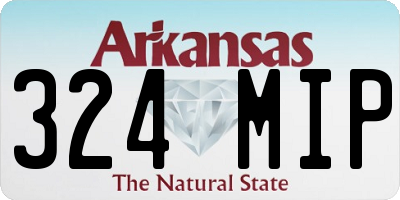 AR license plate 324MIP