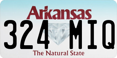 AR license plate 324MIQ