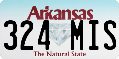 AR license plate 324MIS