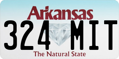 AR license plate 324MIT