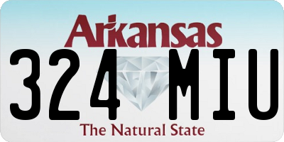 AR license plate 324MIU