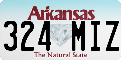 AR license plate 324MIZ