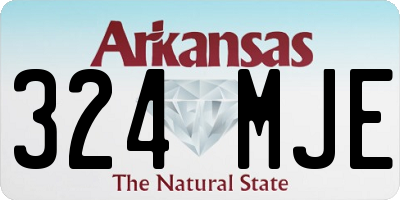 AR license plate 324MJE