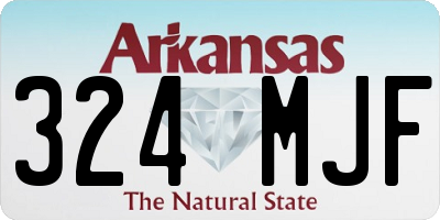AR license plate 324MJF