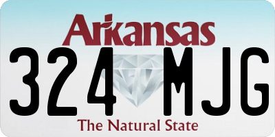 AR license plate 324MJG
