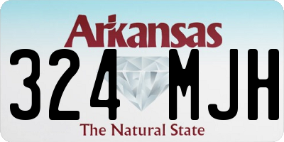 AR license plate 324MJH