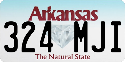 AR license plate 324MJI