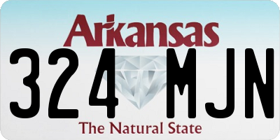 AR license plate 324MJN