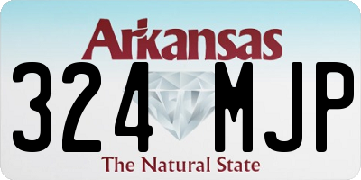 AR license plate 324MJP