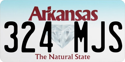 AR license plate 324MJS