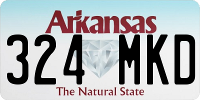 AR license plate 324MKD