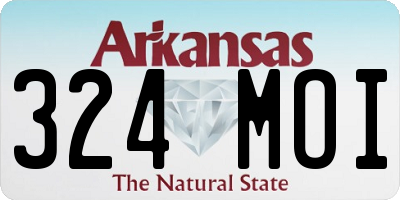 AR license plate 324MOI