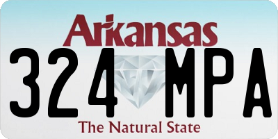 AR license plate 324MPA