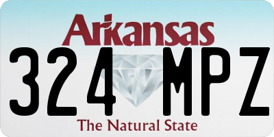 AR license plate 324MPZ