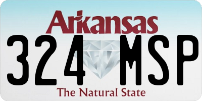 AR license plate 324MSP