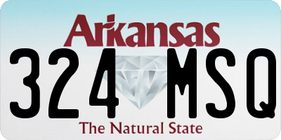AR license plate 324MSQ