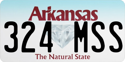 AR license plate 324MSS