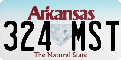 AR license plate 324MST
