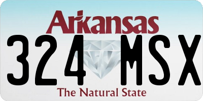 AR license plate 324MSX