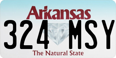 AR license plate 324MSY