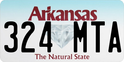 AR license plate 324MTA