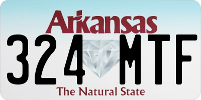 AR license plate 324MTF