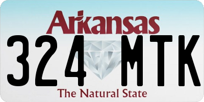 AR license plate 324MTK