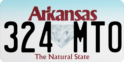 AR license plate 324MTO