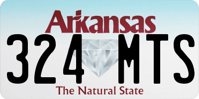 AR license plate 324MTS