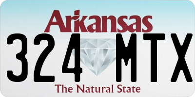 AR license plate 324MTX