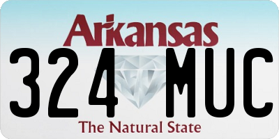 AR license plate 324MUC
